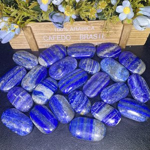 Piedras de Lapislázuli Naturales al por Mayor, Piedras Curativas de Cristal, Piedras Ovaladas Pulimentadas para Meditación y Decoración del Hogar - Product Image 1