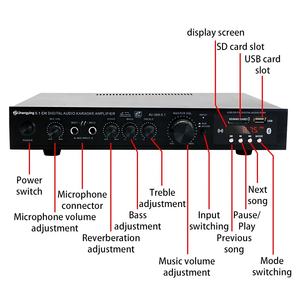 AV-369BT professionale Audio Mini amplificatore all'ingrosso <span class=keywords><strong>5.1</strong></span> Stereo amplificatore per auto KTV Home Theatre sistema altoparlante - Product Image 4