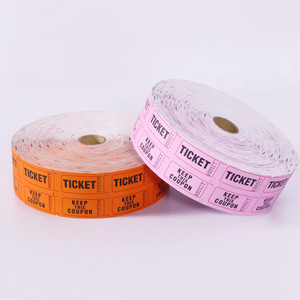 Tickets de loterie en papier Huaxi 2000 blancs et roses pour les sports et les divertissements, loterie, bingo, fêtes, concerts, carnavals et autres événements - Product Image 2