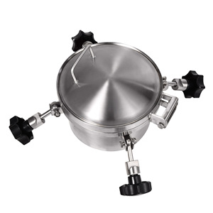 S304 316L tanque sanitário redondo bueiro quadrado bueiro de aço inoxidável bueiro tampa - Product Image 5