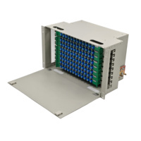 Coffret de distribution de fibre optique 96 ports SC, montable en rack 19 pouces, en acier laminé à froid, pour FTTH, centre de données, télécommunications, OEM