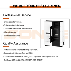 <span class=keywords><strong>Stufa</strong></span> <span class=keywords><strong>a</strong></span> <span class=keywords><strong>Pellet</strong></span> KM1203E con Alimentazione Automatica, Doppia Uscita d'Aria, Design Sottile ed Ecologico, Wi-Fi, per Soggiorno e Interni - Product Image 5