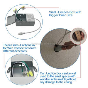 Plafonnier LED encastré moderne de <span class=keywords><strong>4</strong></span> pouces à couleurs sélectionnables pour un usage domestique Design mince, économie d'énergie 9W - Product Image 4