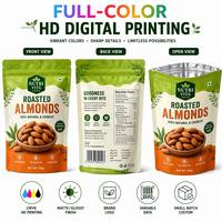 Pure AL folie stand-up pouch, vochtbestendig, herbruikbaar, 30g/50g/100g voor noten, gedroogd fruit, snacks, dierenvoer, export