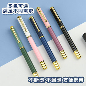 Metal Ballpoint <b>Pen</b> 0.5Mm Stainless Steel Tip With Spring Mechanism For Office Use - Product Image 5