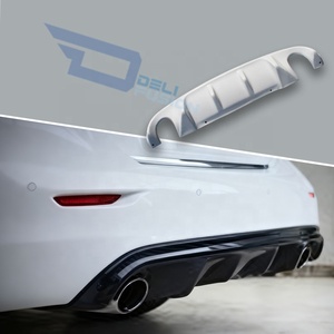 Pour Infiniti Q50s V37 Skyline 400r Acces Evo Style lèvre de pare-chocs arrière en Fiber de verre - Product Image 1