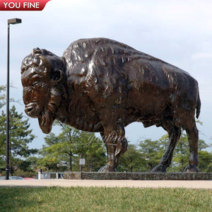 Уличная садовая большая статуя из латуни с изображением животных, коровы, бронзовая скульптура буйвола - Product Image 3