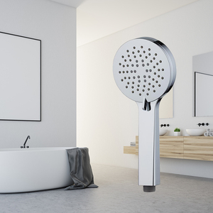 โครเมี่ยมฝนมือฝักบัว ABS อุปกรณ์ห้องน้ำพลาสติกหัวฝักบัวมือถือที่มีท่อ - Product Image 2