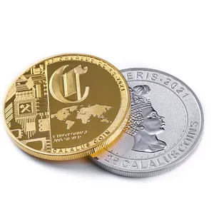 制作您自己的标志个性化纪念品系列定制纪念金属金银挑战硬币