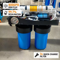 Système d'osmose inverse sans réservoir 800 GPD pour usage commercial, idéal pour restaurants, cafés et traitement des eaux à TDS élevé de qualité industrielle