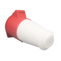Prise électrique industrielle WNZJ WNS1 16A 4P IP44 intérieure/extérieure, étanche à la poussière et à l'eau, 400V, non-terrestre, rouge, connecteur CE OEM