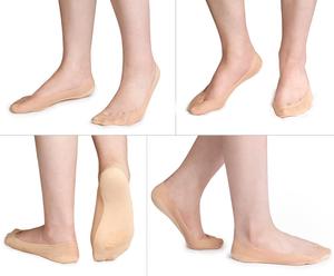 جوارب نسائية غير مرئية، جوارب قصيرة للحذاء المسطح، جوارب غير قابلة للانزلاق من القطن والنايلون، جوارب مخفية غير مرئية - Product Image 2