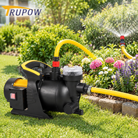 Pompa Jet Taman 600W Portabel Self Priming Pompa Transfer Air Domestik dengan Filter Terintegrasi untuk Irigasi Rumput