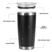 Gobelet à eau chaude de 600ml USA bouteille d'eau logo couleur personnalisé gobelet thermique avec paille tasse à café