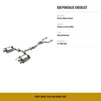 Échappement Catback à Valve à Montage Direct avec Tuyau en Z pour Lexus IS F 5.0 V8 2008-2014, Embouts Quadruples Polis et Silencieux Polis Miroir
