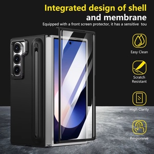 <span class=keywords><strong>Coque</strong></span> Téléphone Rigide Premium Mate Anti-Choc <span class=keywords><strong>avec</strong></span> Support d'Objectif et Emplacement <span class=keywords><strong>Stylet</strong></span> pour <span class=keywords><strong>Samsung</strong></span> <span class=keywords><strong>Z</strong></span> <span class=keywords><strong>Fold</strong></span> 7 6 5 4 <span class=keywords><strong>3</strong></span> et Protecteur d'Écran - Product Image 5