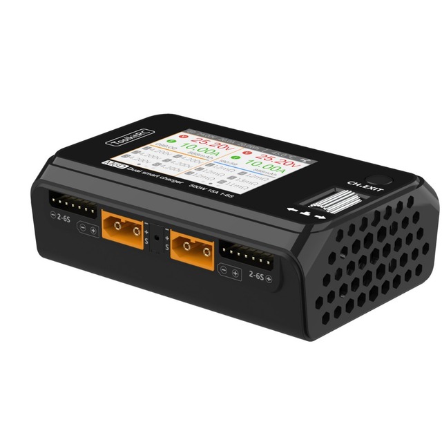 ToolkitRC M6D 500W Dual Channel Balance Lithium Battery Charger DC Toy Plane LIPO