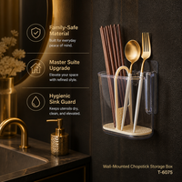 Boîte de rangement murale portable magique pour baguettes, support de vaisselle de cuisine en plastique de qualité alimentaire avec drainage