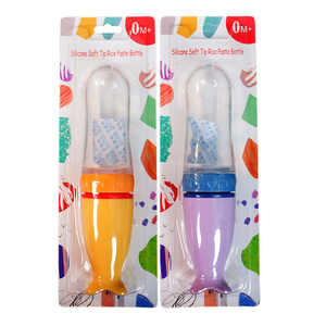 Bouteille à presser en silicone sans BPA de 90 ml avec cuillère pour l'alimentation des bébés et des tout-petits de 0 à 12 <span class=keywords><strong>mois</strong></span> - Product Image 5