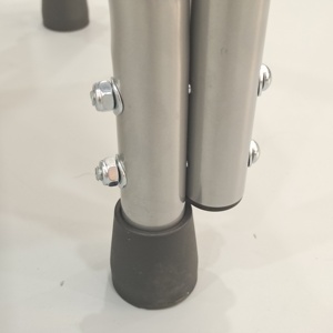 Bangku pijakan kaki 250lbs tugas berat, kaki baja, rangka konstruksi tunggal dapat dilepas, Platform karet Anti selip - Product Image 4