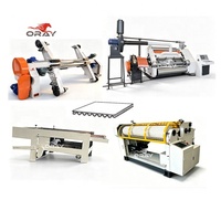Máquina de cartón corrugado de alta velocidad Oray-High Speed Single Facer, tipo mini, para empalme rápido de papel, para fábricas de cajas de exportación.