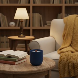 LANJO Pot à bougie pilier en céramique Hurricane fait main, couleur personnalisée, impression sérigraphique, vide, pour décoration intérieure privée - Product Image 2