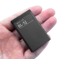 Batterie de remplacement de qualité supérieure BL-5J 3001-6800mAh pour Lumia 5230, 5800, 520 CE, conforme RoHS, en stock, vente en gros et en vrac