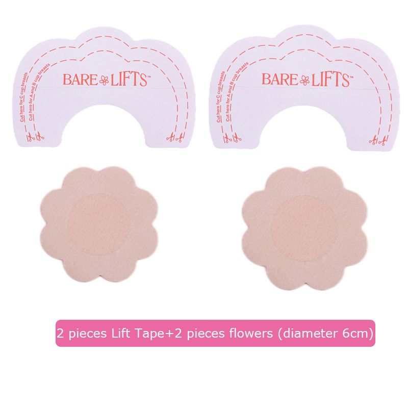 Peau-2 pièces Lift Tape + 2 pièces fleur (diamètre 6 cm)