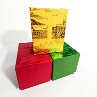 Boîte Cadeau Télescopique Rigide en Carton Recyclable de Luxe Fivefine Faite à la Main, Robuste, pour Vin/Whisky, avec Estampage en Relief
