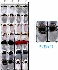 Organizador de Zapatos para Colgar en la Puerta con 28 Bolsillos y Ganchos Metálicos, Bolsas de Almacenamiento de Gran Capacidad para Sala de Estar, Venta al Por Mayor - Product Image 4