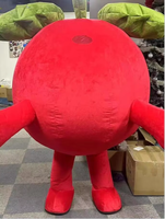 Costume de mascotte géant gonflable en forme de fruit (melon, pomme, raisin) pour adulte, performance, festival, costume OEM personnalisé, cosplay, mascotte à vendre