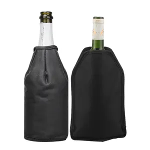 Yalıtımlı taşınabilir neopren jel kol şişe çantası içecek şarap soğutucu