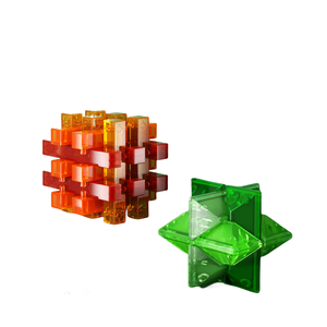 Puzzle en plastique 3D DIY pour adultes et enfants Jouets colorés Luban Lock <span class=keywords><strong>Kong</strong></span> <span class=keywords><strong>Ming</strong></span> Puzzle IQ Casse-tête Mini jeu de déverrouillage - Product Image 2