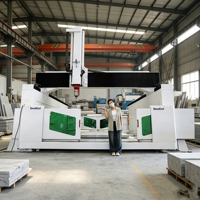 Haute précision haut de gamme 5 axes 4 * 8ft ATC CNC routeur Machine 9kw refroidissement par Air 360 degrés rotation broche pour bois pierre aluminium