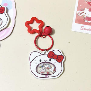 Vente directe d'usine de porte-clés en acrylique chaton mignon, léger, populaire, porte-clés pour sac à dos, accessoire de suspension quotidien - Product Image 4