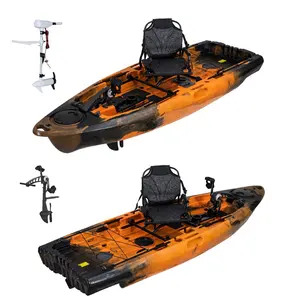 LSF Water Sports trolling motor driven plastic kayak fishing foot pedal chair paddle boat kayaks for sale