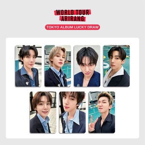 Tarjeta de Edición Especial del Tour por EE. UU. de ARIRANG JP, Jungkook, <span class=keywords><strong>Jimin</strong></span>, <span class=keywords><strong>Suga</strong></span>, J-Hope, RM, Jin, Juego de 7 Tarjetas Selfie, Tarjeta de Moda para Fans de BTS - Product Image 2