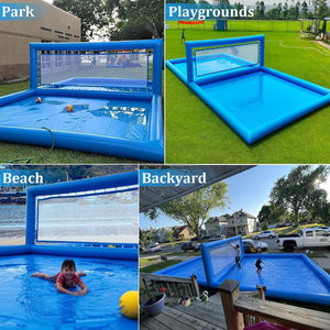 Cancha de Voleibol Inflable Grande y Nueva, Tobogán Acuático Inflable con Instalaciones Recreativas - Product Image 5