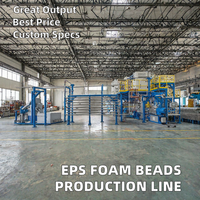 Ligne de production de pré-expansoirs pour mousse de polystyrène EPS avec moteur de pompe PLC et roulement pour usine de fabrication, tension personnalisable