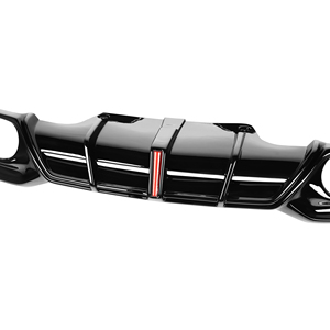 Kit de Carrocería Estilo <span class=keywords><strong>A5</strong></span>, Difusor Trasero Negro Brillante para <span class=keywords><strong>Audi</strong></span> <span class=keywords><strong>A5</strong></span> B9.5 Sport <span class=keywords><strong>Line</strong></span> 2021+, 3 Piezas, Difusor Real con Divisores - Product Image 3