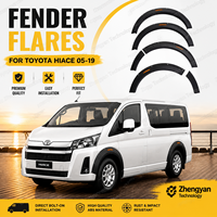 Élargisseurs d'ailes en ABS pour Toyota Hiace 2005-2019 Van, extensions de passage de roue larges, accessoires extérieurs, kit de garde-boue de voiture