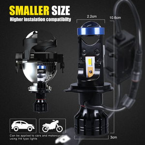 Mini projecteur LED H11 H7 H4 80W 6500K, ampoule LED H4 pour <span class=keywords><strong>moto</strong></span>, projecteur de phare LED H4, ampoule LED H4 pour automobile - Product Image 3