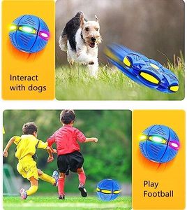 Vendita calda portatile UFO palla giocattolo magico disco volante palla musica leggera per i bambini 5-7 anni fatto in plastica resistente per lo Sport di sfiato - Product Image 6