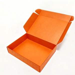 Boîtes cadeaux en carton <span class=keywords><strong>orange</strong></span> personnalisées avec logo, emballages de luxe, grandes et petites boîtes pliables en carton, boîtes d'expédition en papier <span class=keywords><strong>orange</strong></span> - Product Image 3