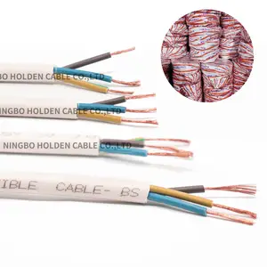 RVV flexible 2 3 4 5 6 7 core 1.5mm 25mm black white PVC copper cable