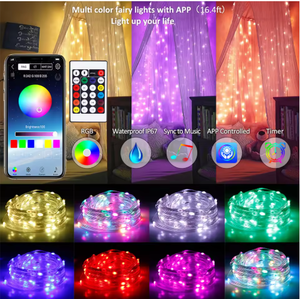 شريط إضاءة <span class=keywords><strong>LED</strong></span> ذكي جاهز للشحن، مناسب لديكورات الحانات والنوادي الليلية الداخلية، شريط إضاءة <span class=keywords><strong>LED</strong></span> ملون قابل للبرمجة مع خاصية الموسيقى - Product Image 3