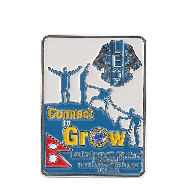 Custom Lions Club Badge Metal Personalise Bronze Copper Plated sorority Lapel Enamel Pin Badge Masonic Lapel Pins