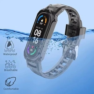 Correa de <span class=keywords><strong>reloj</strong></span> transparente para <span class=keywords><strong>Xiaomi</strong></span> Watch Funda protectora Correa de muñeca de silicona colorida transparente para <span class=keywords><strong>Xiaomi</strong></span> <span class=keywords><strong>Mi</strong></span> <span class=keywords><strong>Band</strong></span> 7 6 <span class=keywords><strong>5</strong></span> 4 3 - Product Image 4