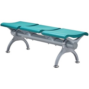 เก้าอี้สนามแบบแบนสามที่นั่ง โครงเหล็ก ไม่มีพนักพิง ยี่ห้อ Ssyou - Product Image 2