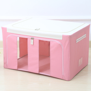 Kho colourful tổ chức trực quan cửa sổ quần áo Hộp lưu trữ quần áo lưu trữ thùng với khung kim loại - Product Image 5